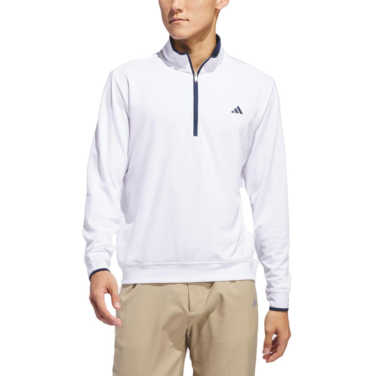 Sweatshirt Lightweight Half-Zip de Homem Branco-2