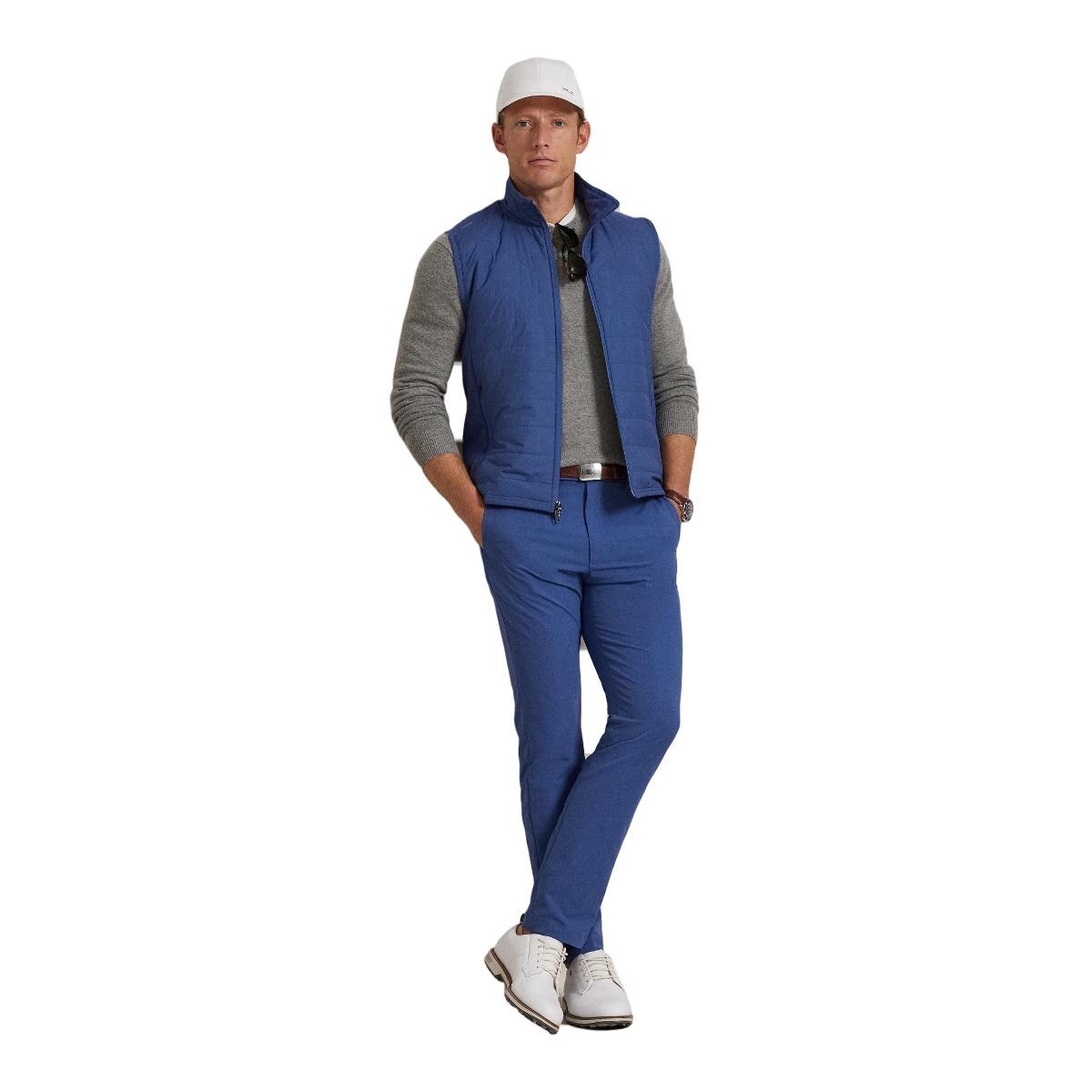 Colete de Homem em Bimaterial com Fecho de Correr Azul-marinho-3