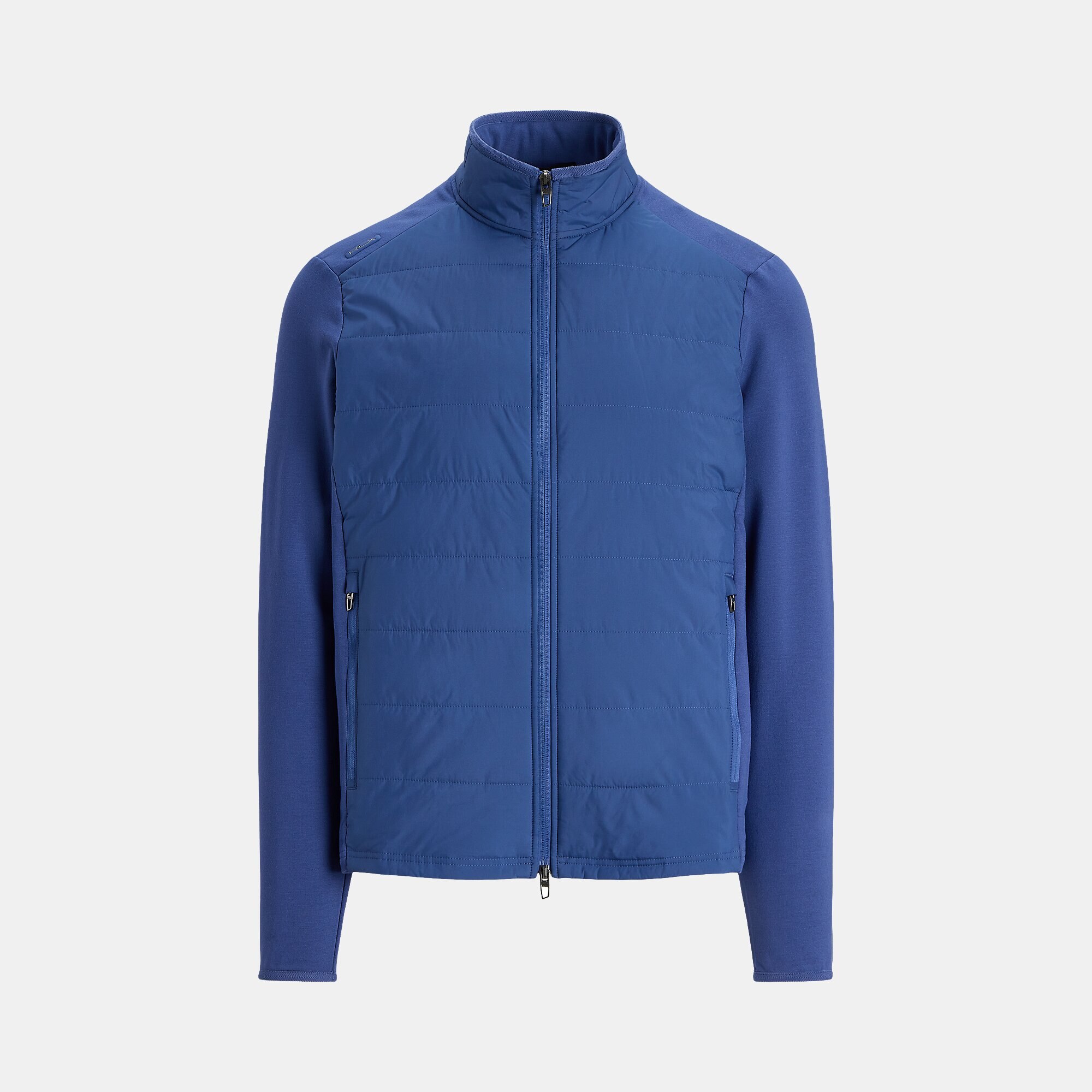 Casaco Bimaterial de Homem com Gola Semi Cisne Azul-marinho-4