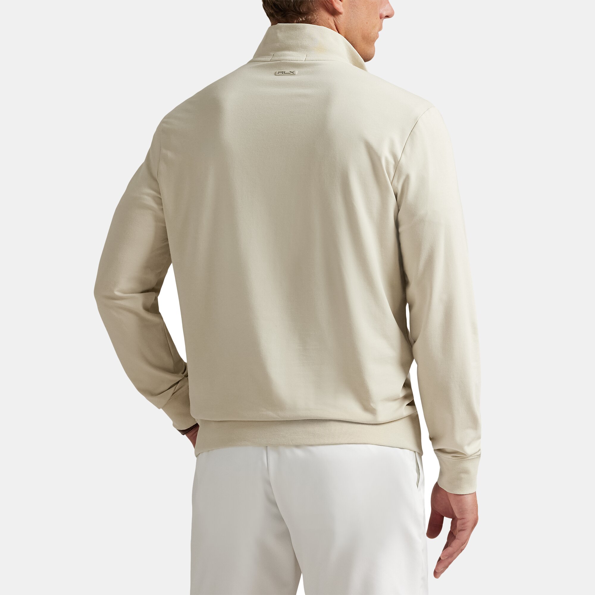 Camisola de Malha de Tecido Turco Francês Elástico de Homem Natural-3