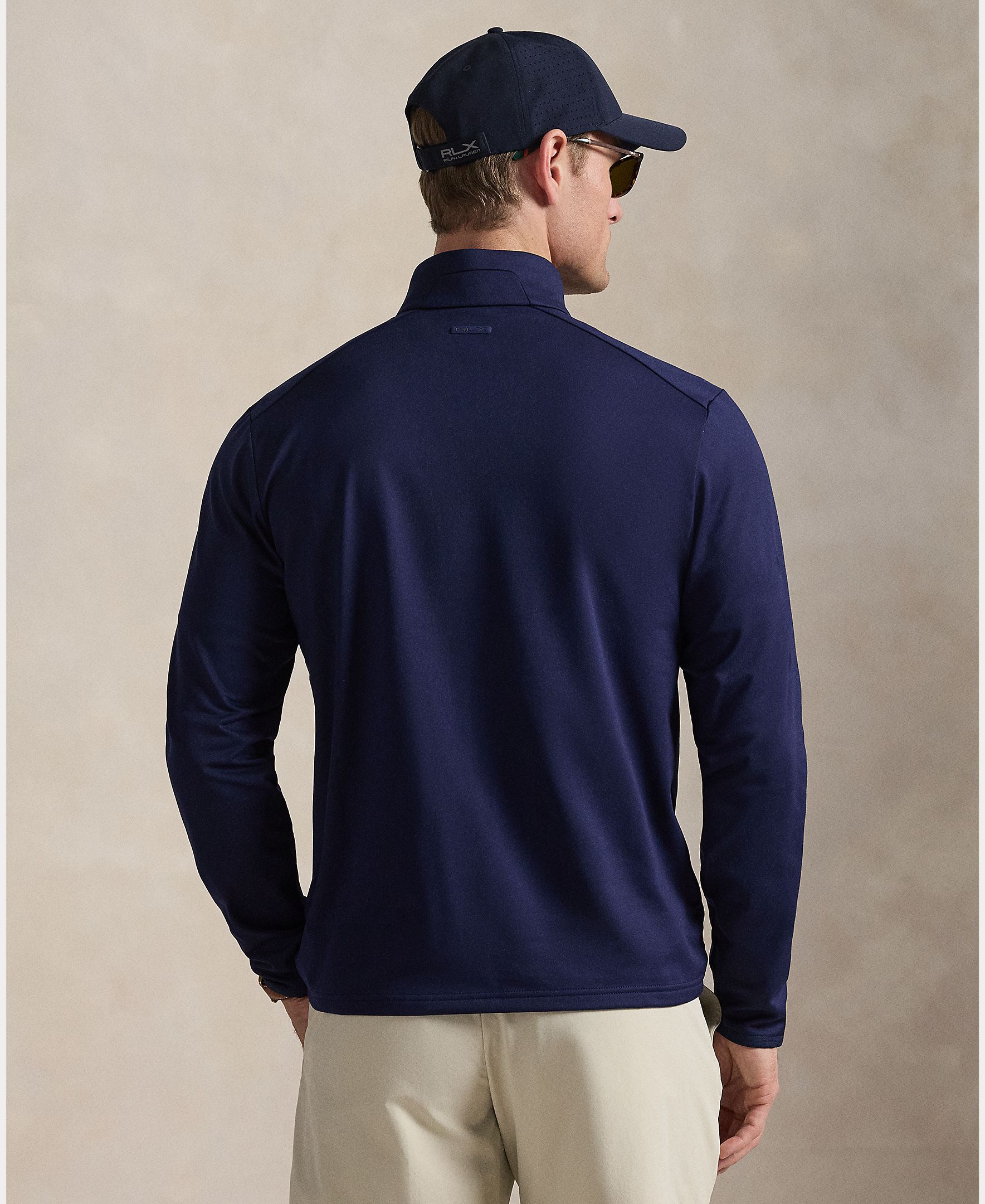 Camisola de Malha Elástica de Homem Classic Fit Azul-acinzentado-3