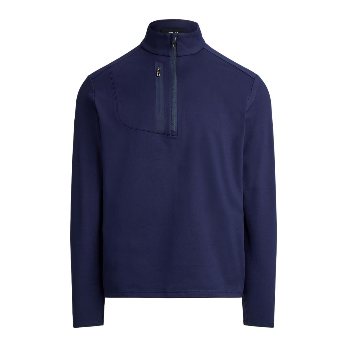 Camisola de Malha Elástica de Homem Classic Fit Azul-acinzentado-6