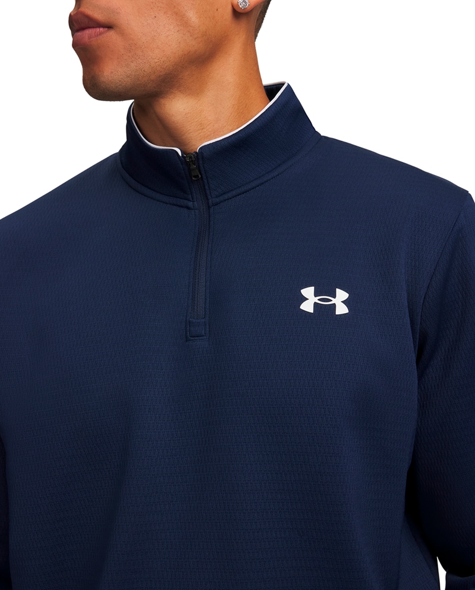 Sweatshirt de Homem Ua Matchplay 1/4 Zip Azul-marinho-3
