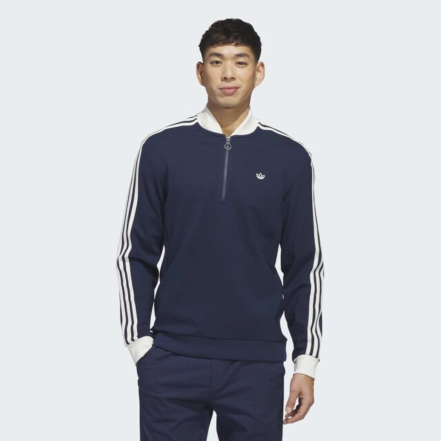 Sudadera De Hombre 1/4 Zip 3 Bandas Originals
