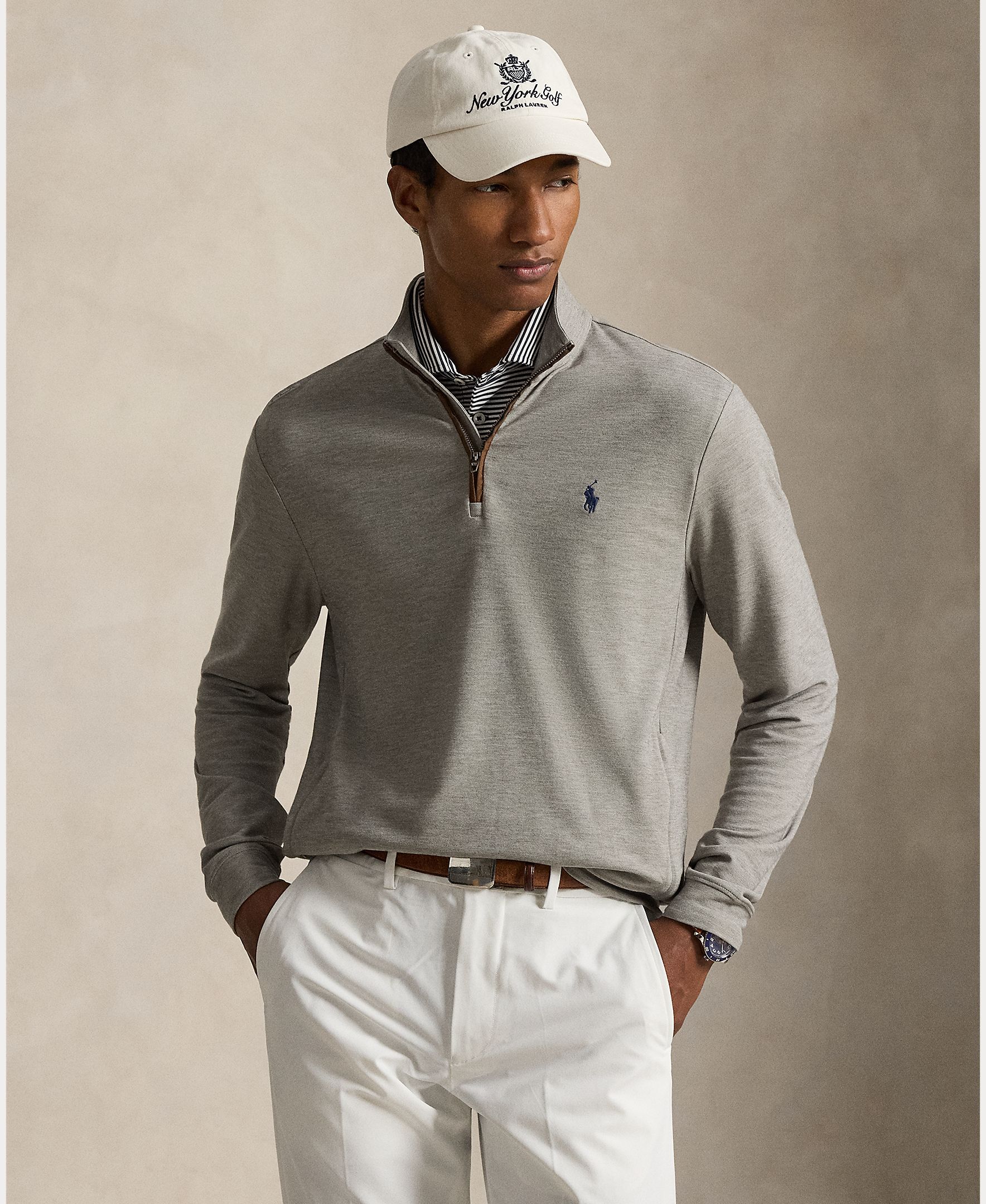 Imagem 0 de Camisola de Malha Elástica de Homem com Gola Alta