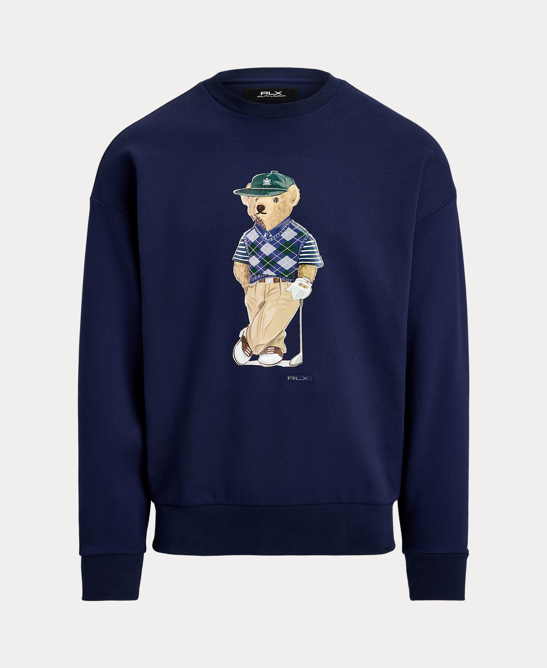 Sweatshirt de Homem com Polo Bear Relaxed Fit Azul-marinho-5