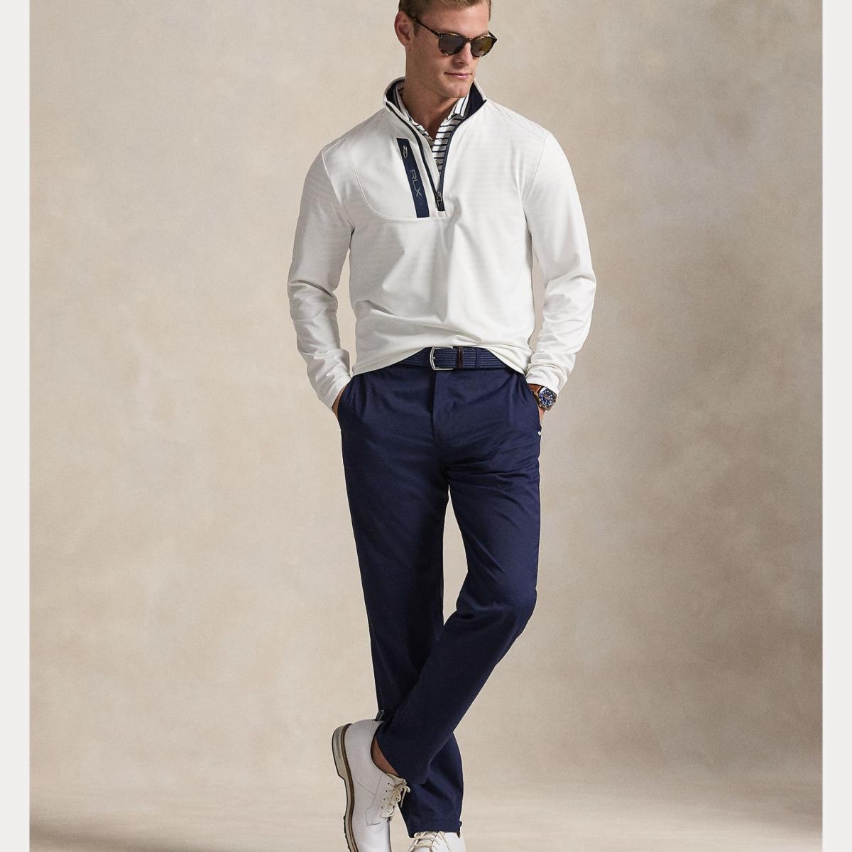 Camisola de Malha Elástica de Homem Branco-6