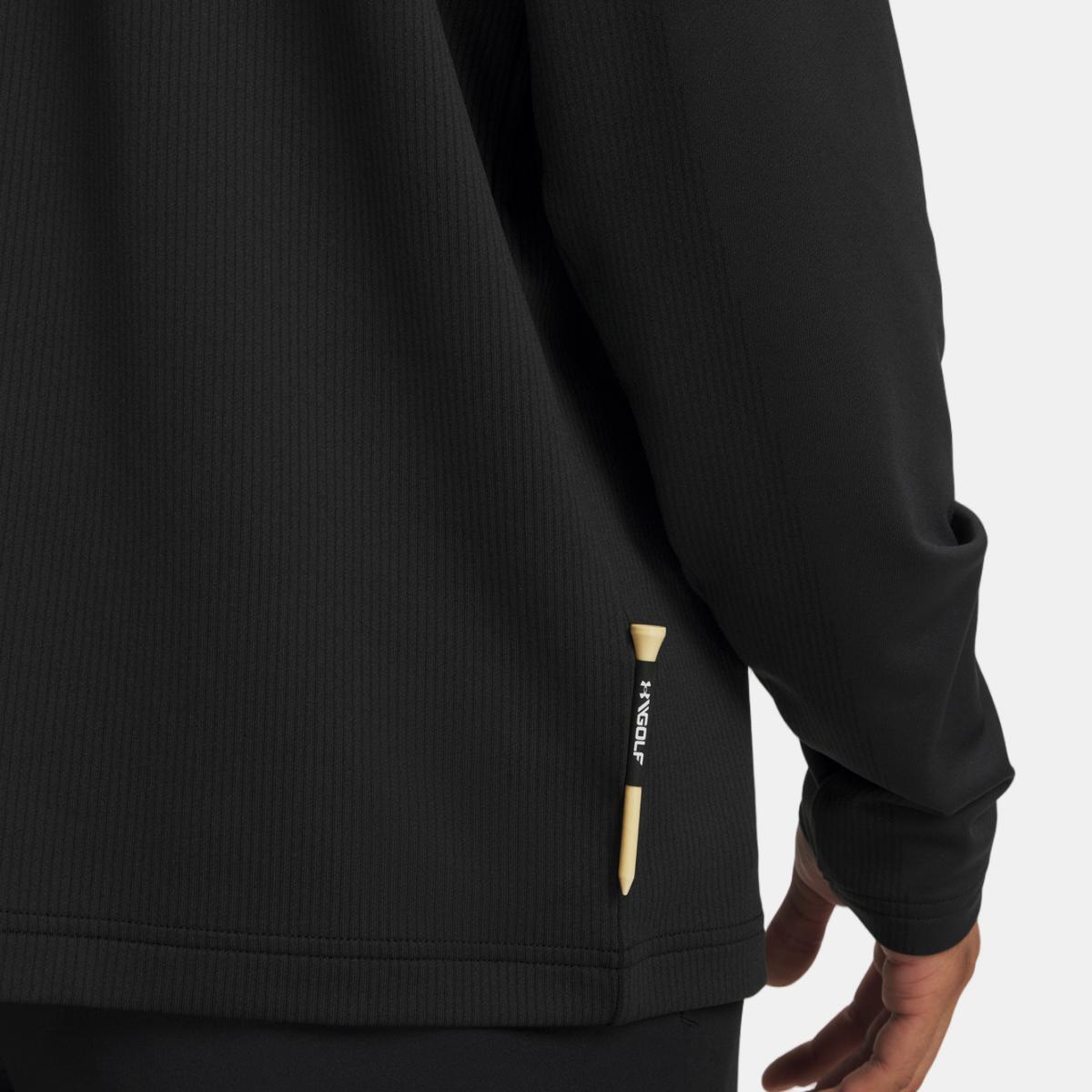 Sweatshirt de Golf de Homem Ua Drive Lightweight 1/2 Zip Preto-3