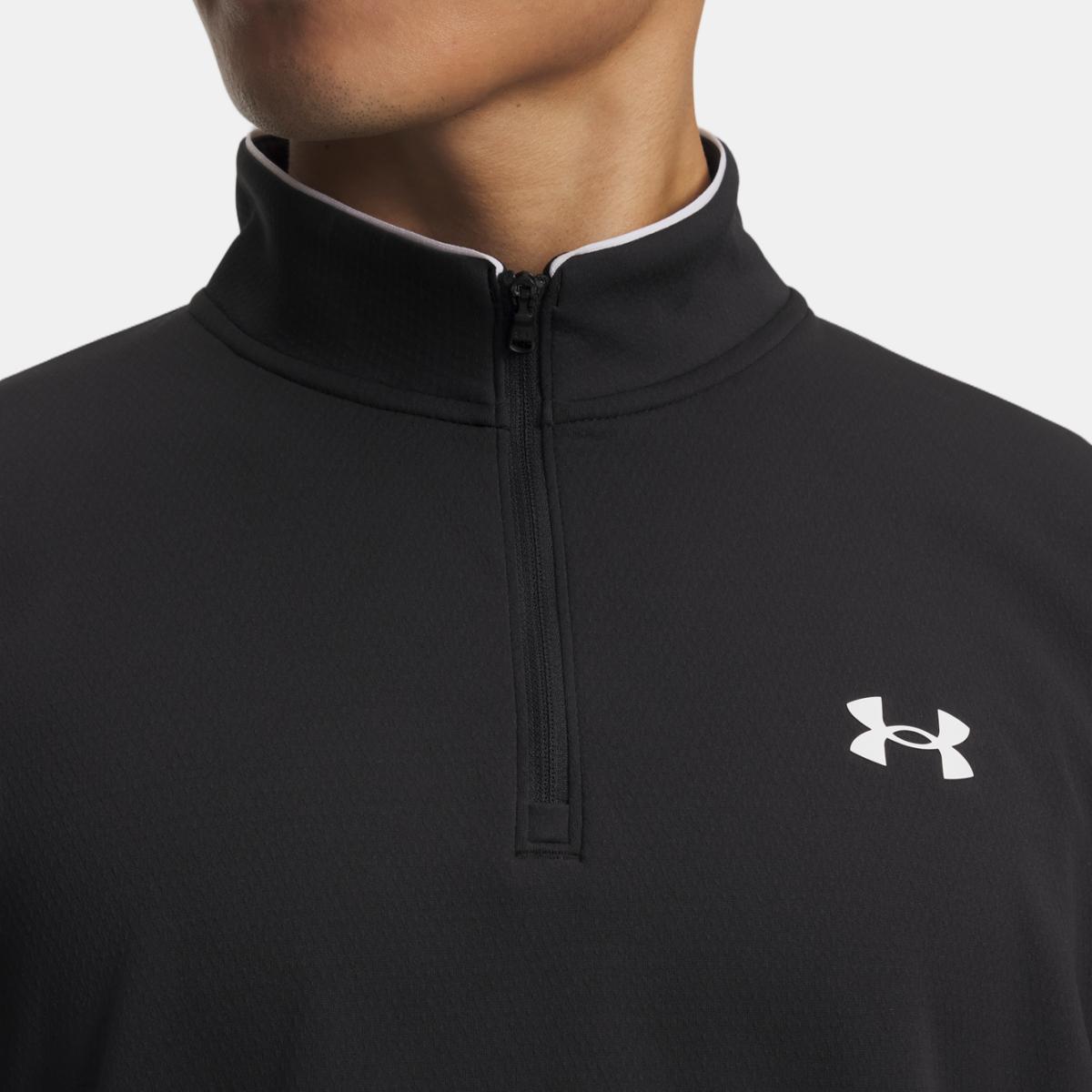 Sweatshirt de Golf de Homem Ua Matchplay 1/4 Zip Preto-3