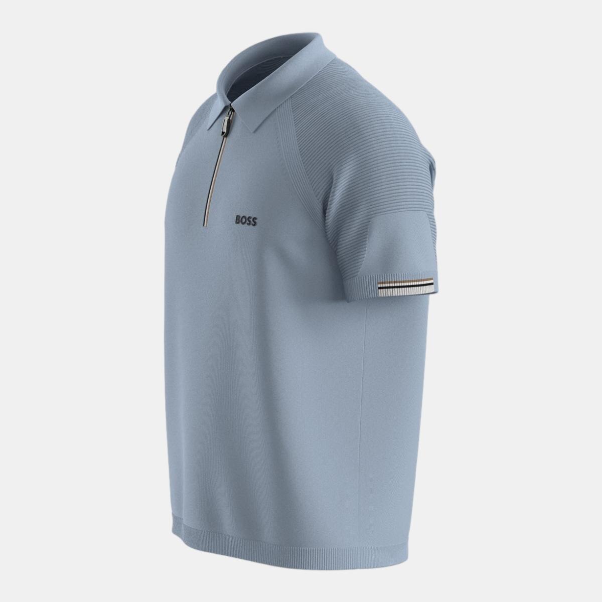Camisola de Malha de Golf de Homem Perform Ps Azul-3