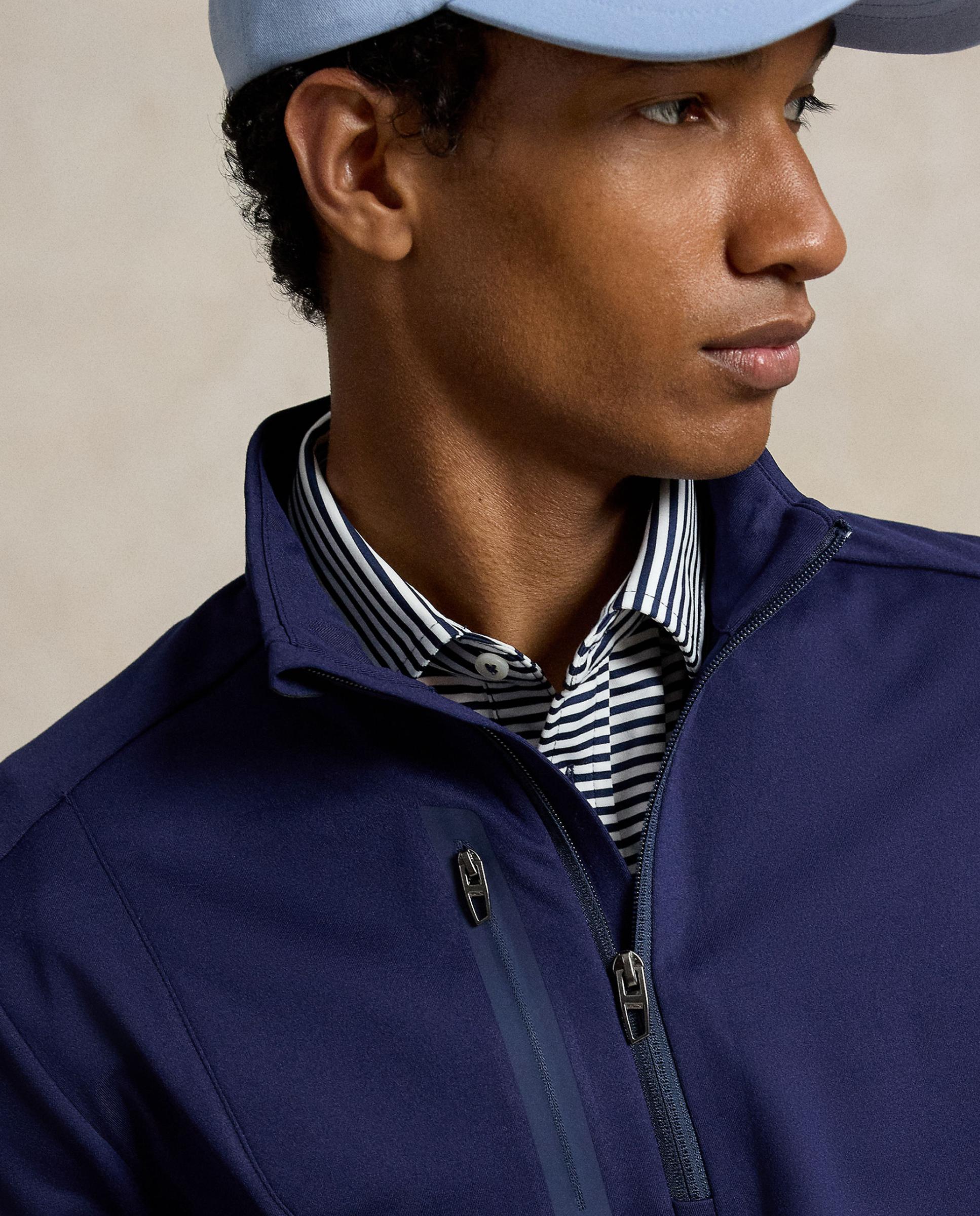Camisola de Malha Elástica de Homem Azul-marinho-3