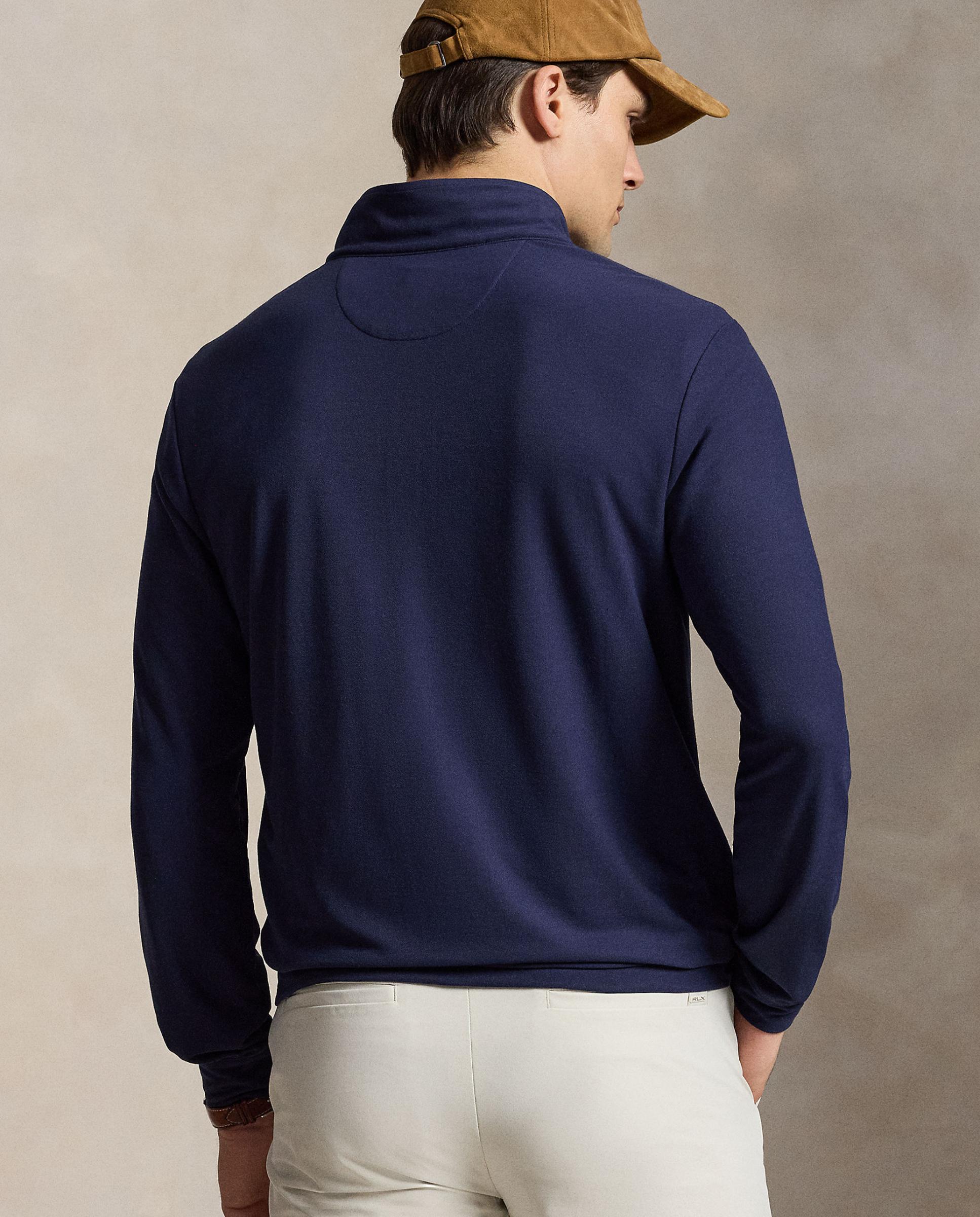 Jersey de hombre con media cremallera y logotipo Ralph Lauren - Azul marino Azul marino-2