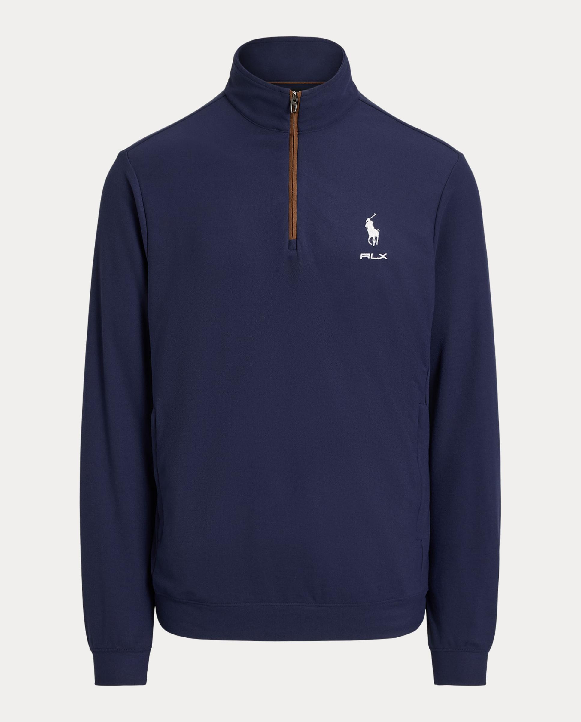 Jersey de hombre con media cremallera y logotipo Ralph Lauren - Azul marino Azul marino-5