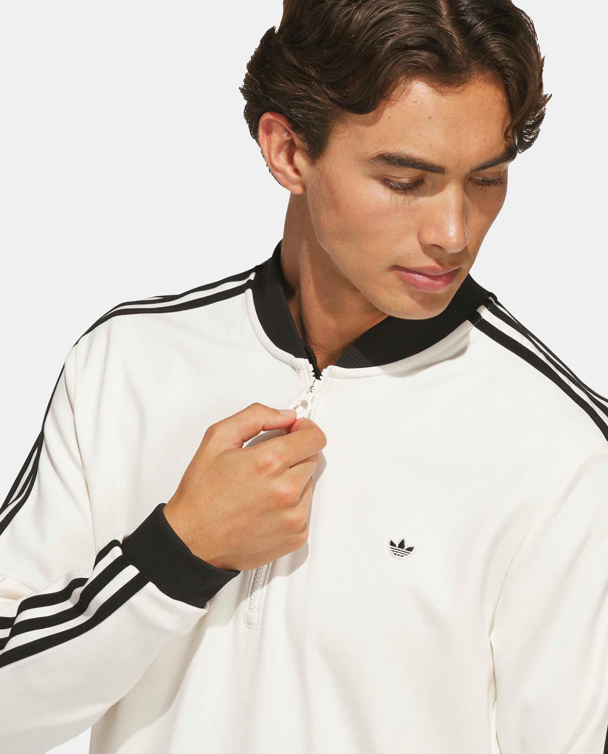 Jersey de Golf 1/4 Fecho de Homem Adidas Originals Branco-3