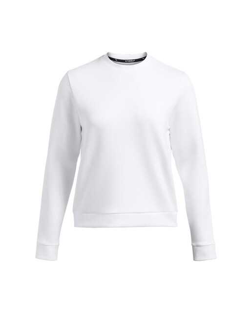 T-shirt de Mulher UA Drive Midlayer Crew Branco-1