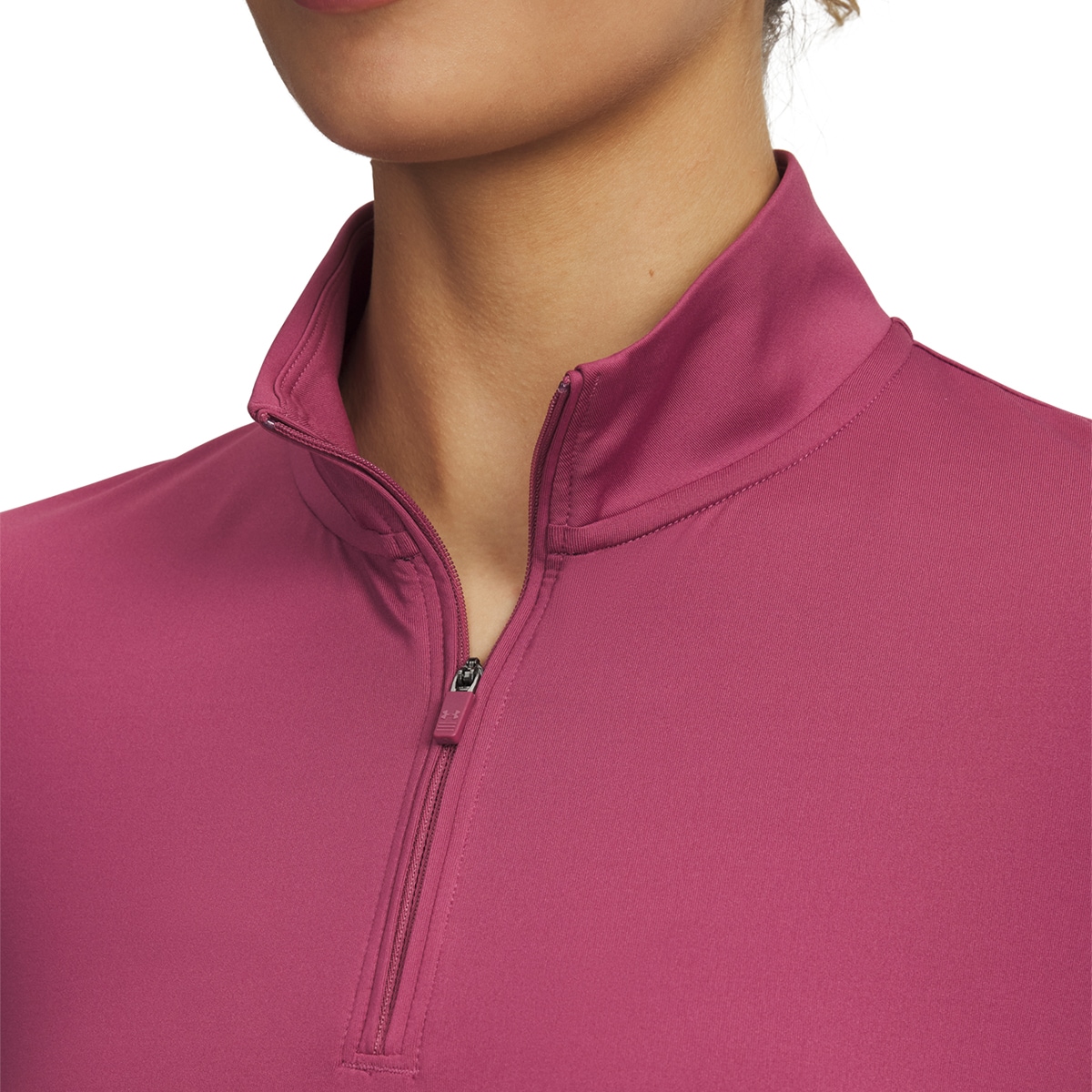 T-shirt de Mulher UA Drive 1/4 Zip Vermelho-3