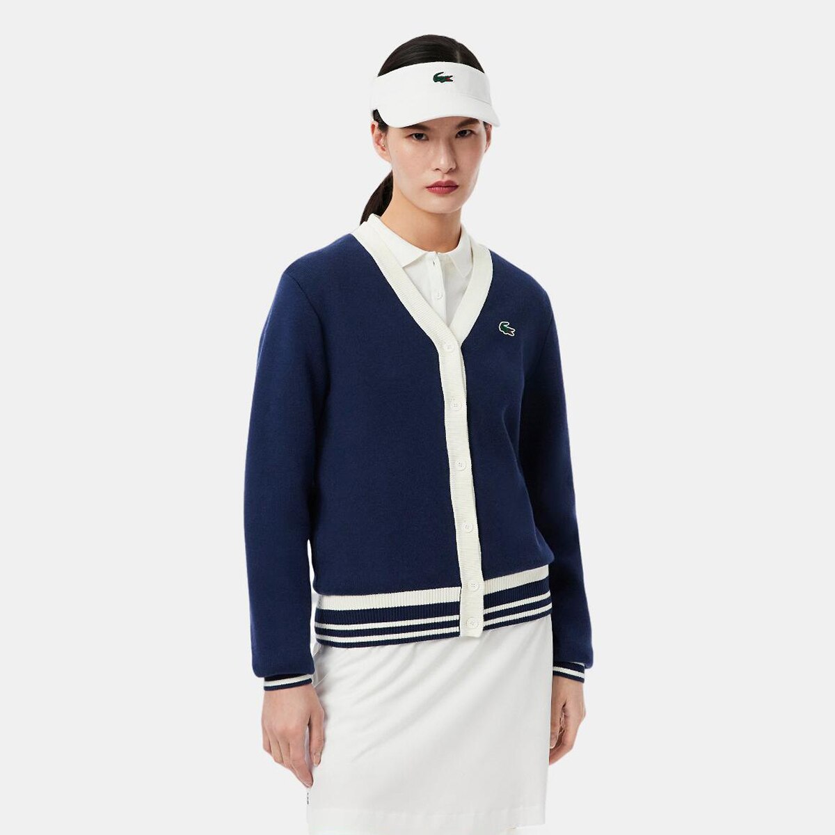 Camisola de Malha de Golf Azul-1