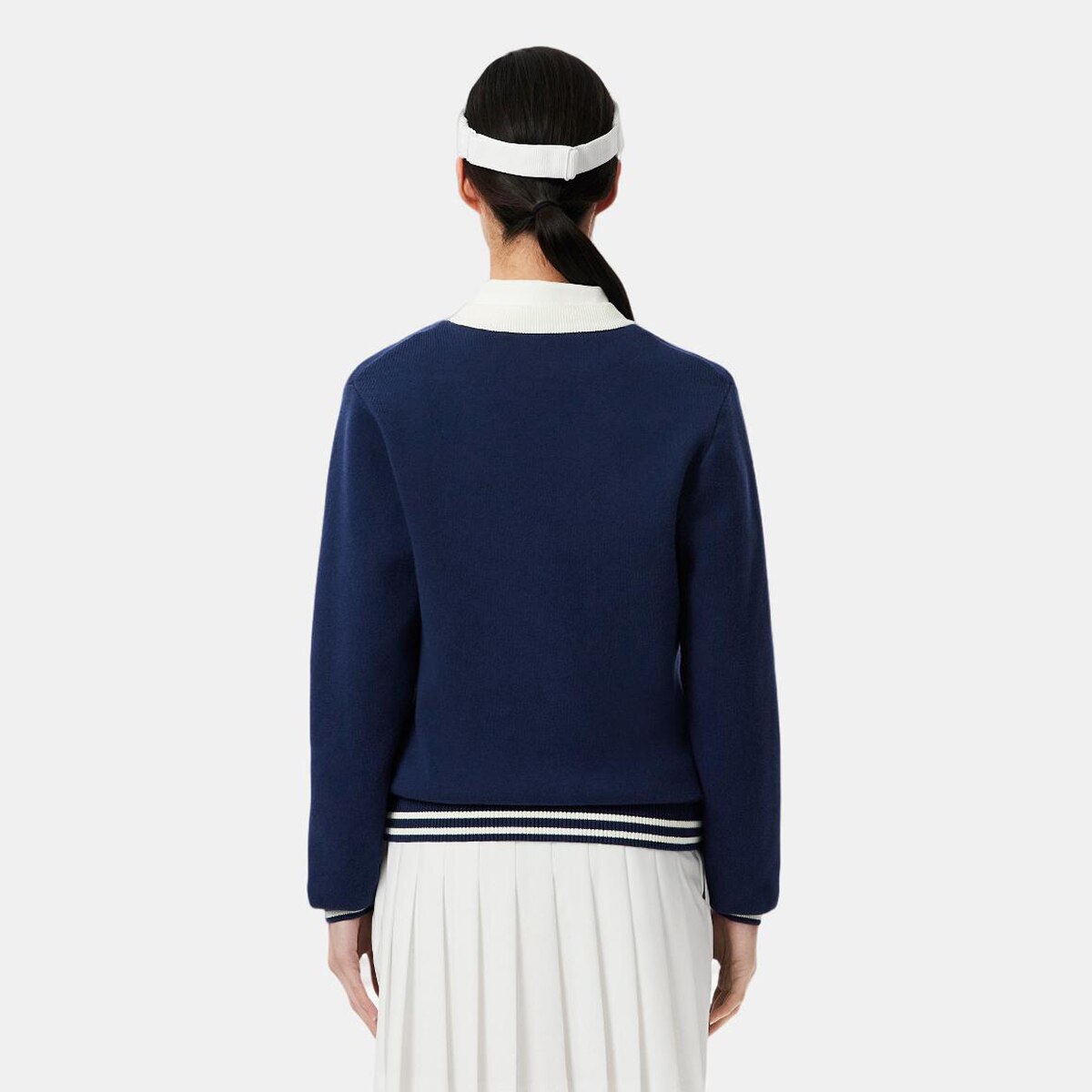 Camisola de Malha de Golf Azul-3