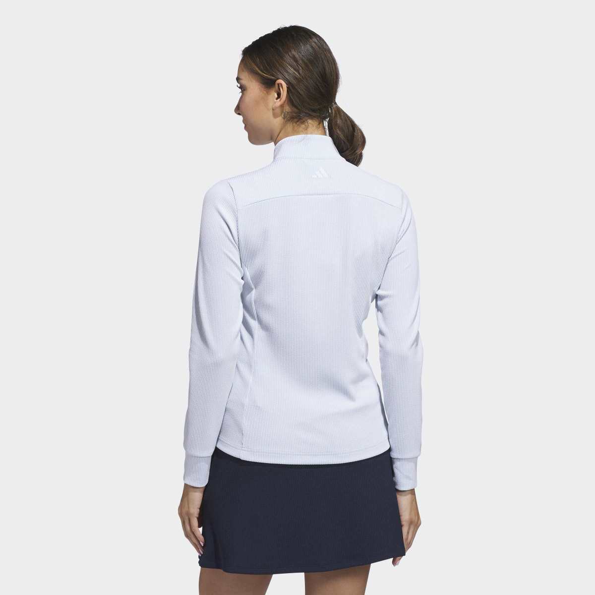 Casaco de Mulher com Fecho de Correr Performance Texture Azul-2