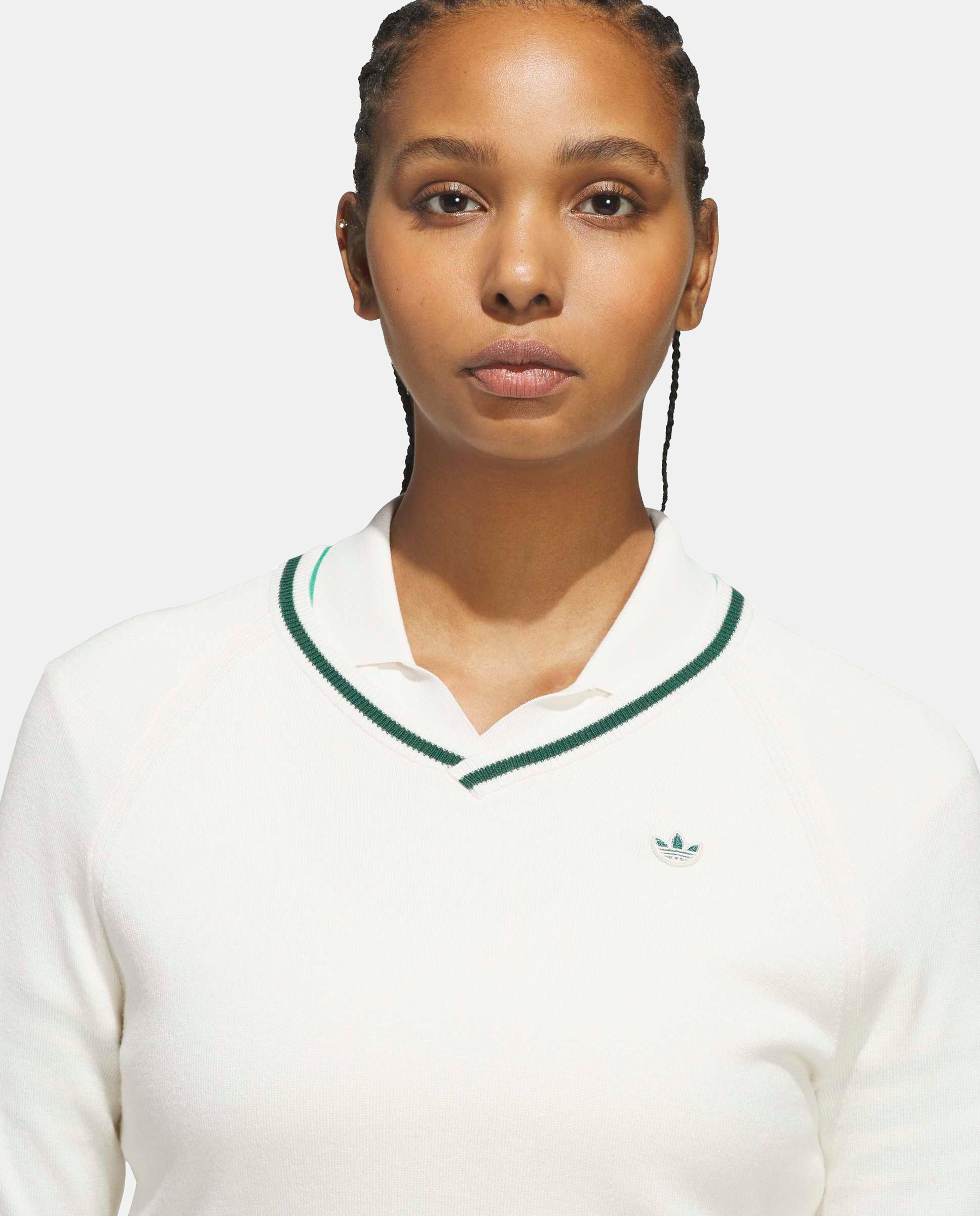 Jersey de Golf de Mulher Cashmere Adidas Originals Branco-3