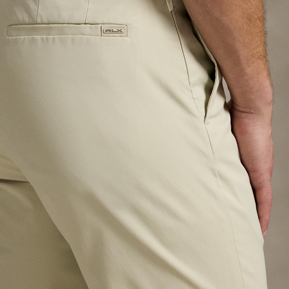 Calças Ligeiras de Homem Straight Fit Creme-3