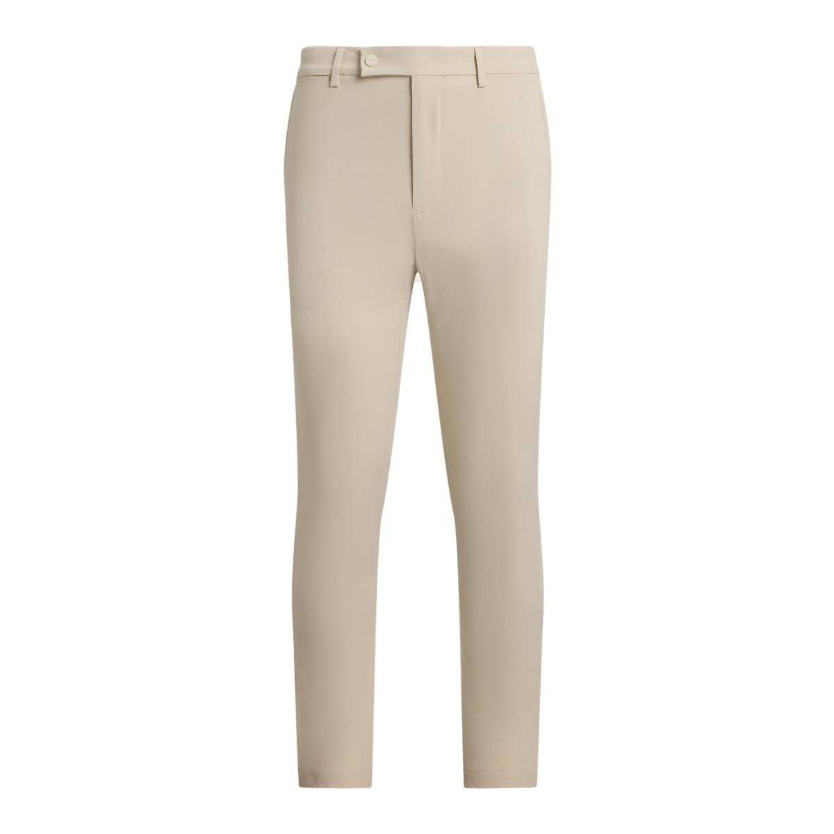 Calças Slim Fit de Tecido Técnico de Homem Natural-6