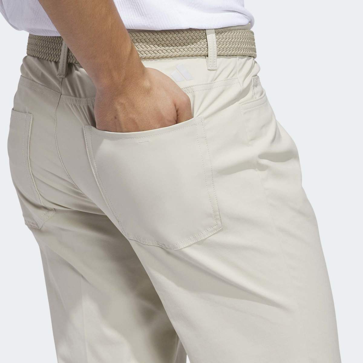 Calças de Cinco Bolsos de Homem Ultimate365 Bege-4