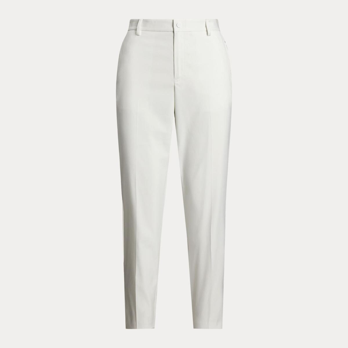 Calças de Sarja Elástica de Mulher com 5 Bolsos Branco-6