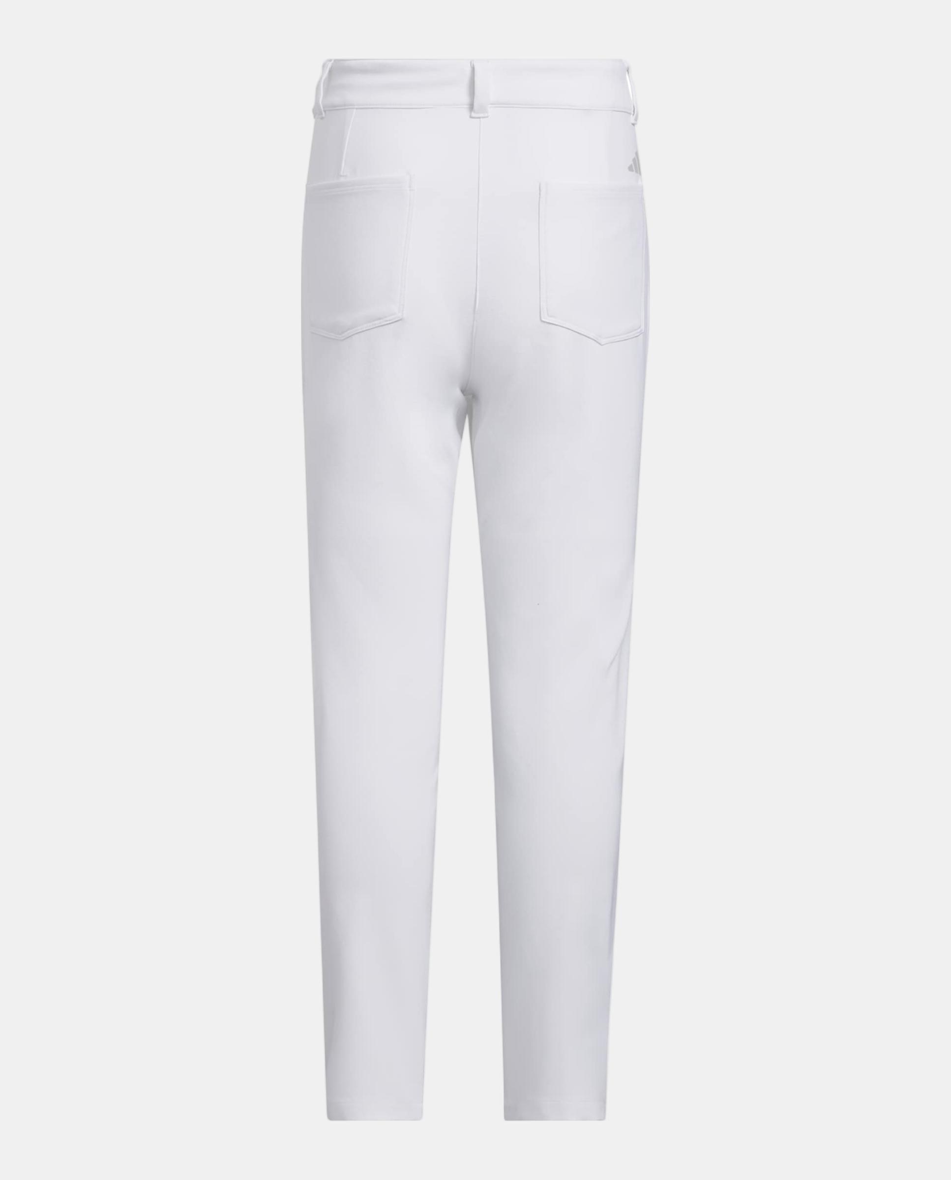 Calças de Golf 5 Bolsos de Criança Adidas Branco-2