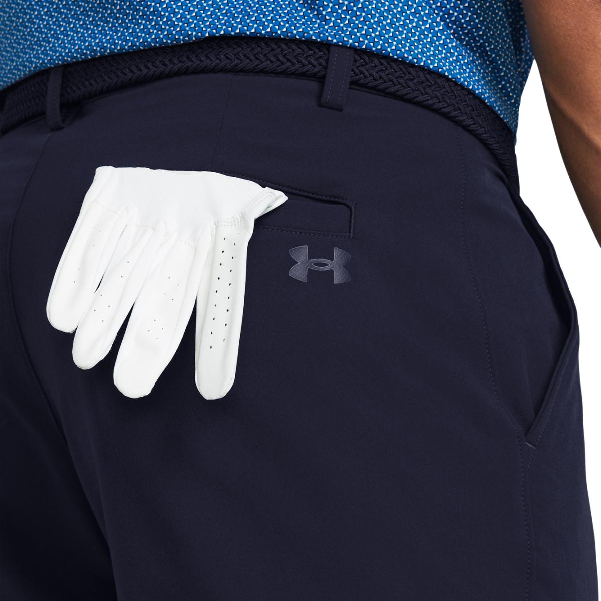 Calções de Homem UA Matchplay Tapered Short Azul-3