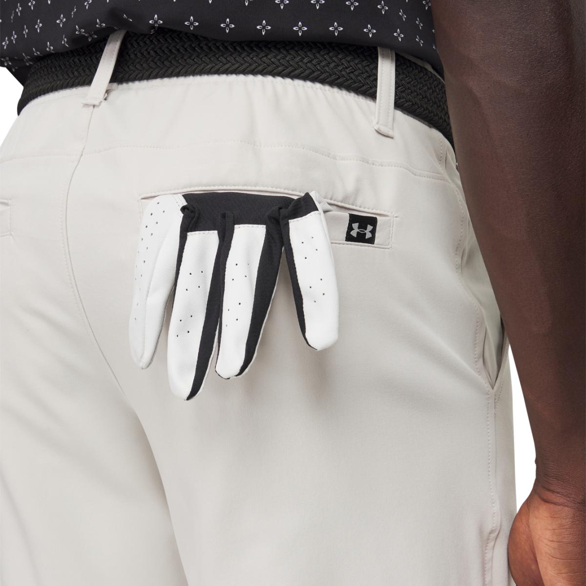 Calções de Homem Ua Drive Tapered Short Branco Osso-3