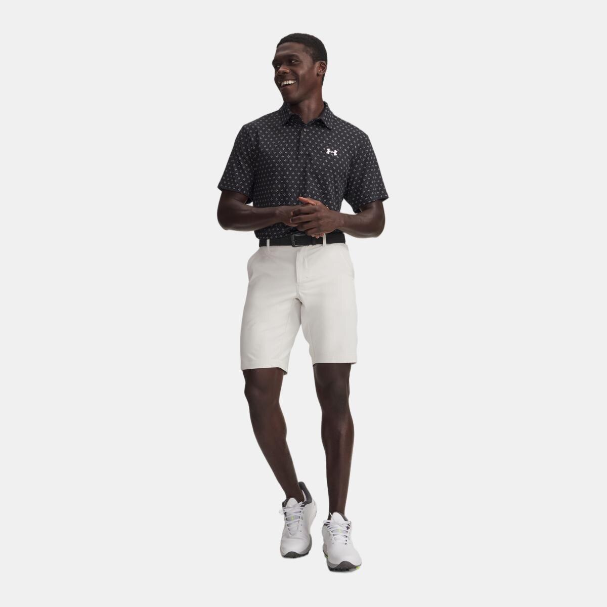 Calções de Homem Ua Drive Tapered Short Branco Osso-4