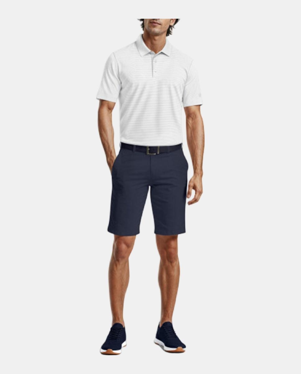 Bermuda de Golfe de Homem Performance Azul Melange-3