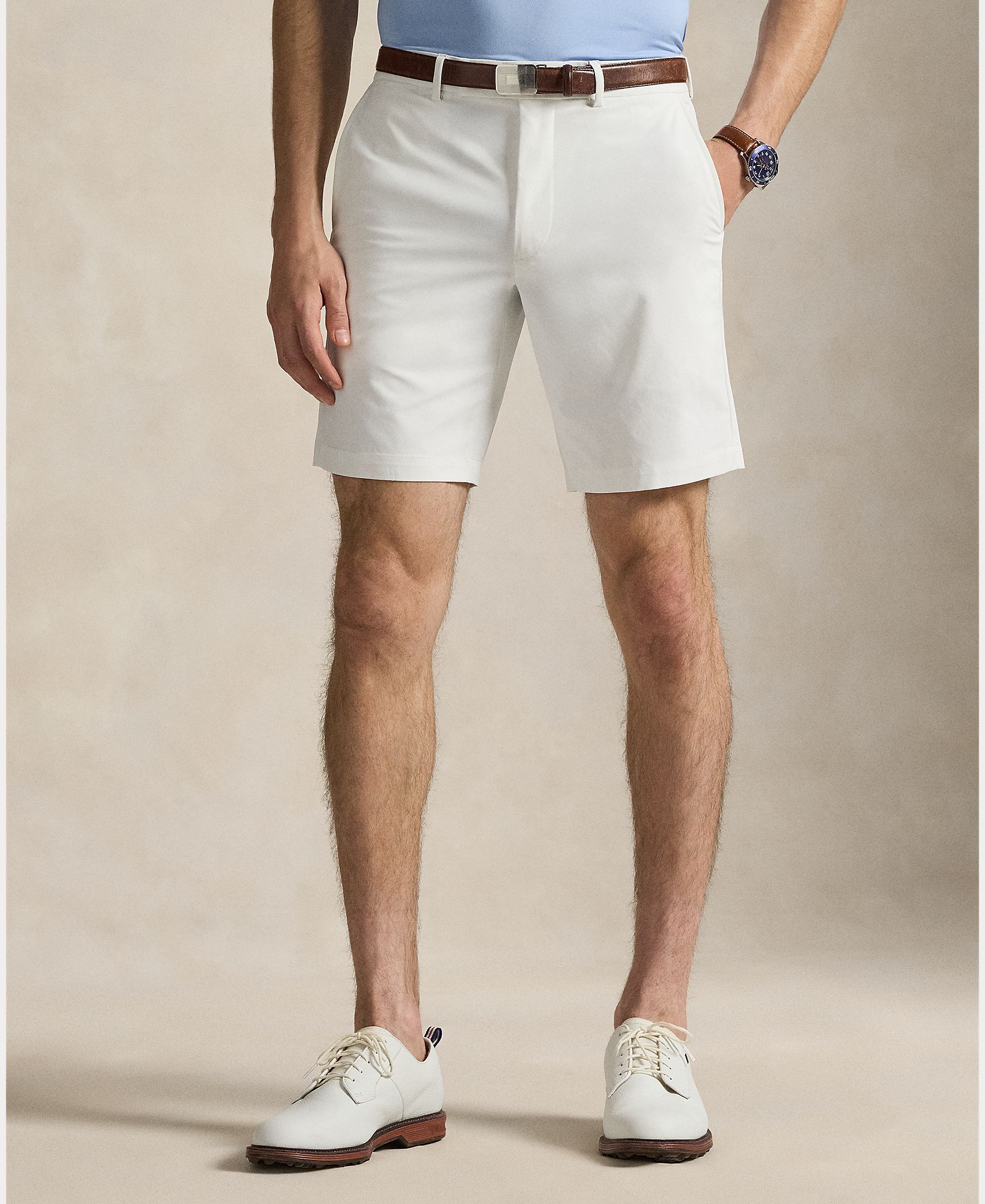 Calções Técnicos de Homem Tailored Fit Branco-3