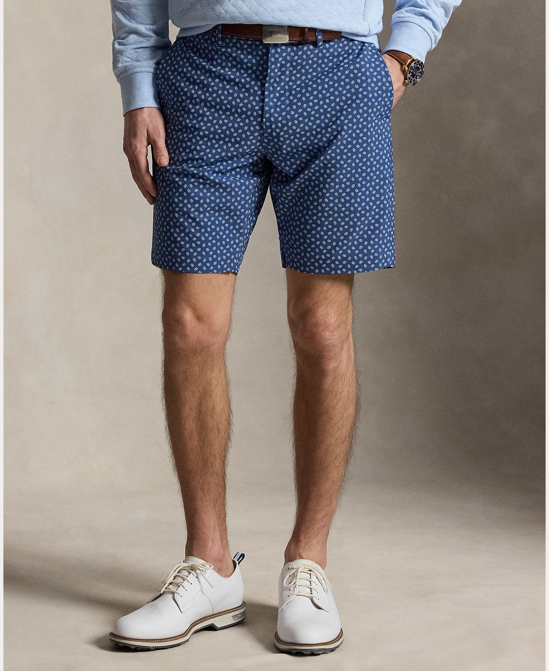 Calções de Homem Tailored Fit Estampados Azul-marinho-3