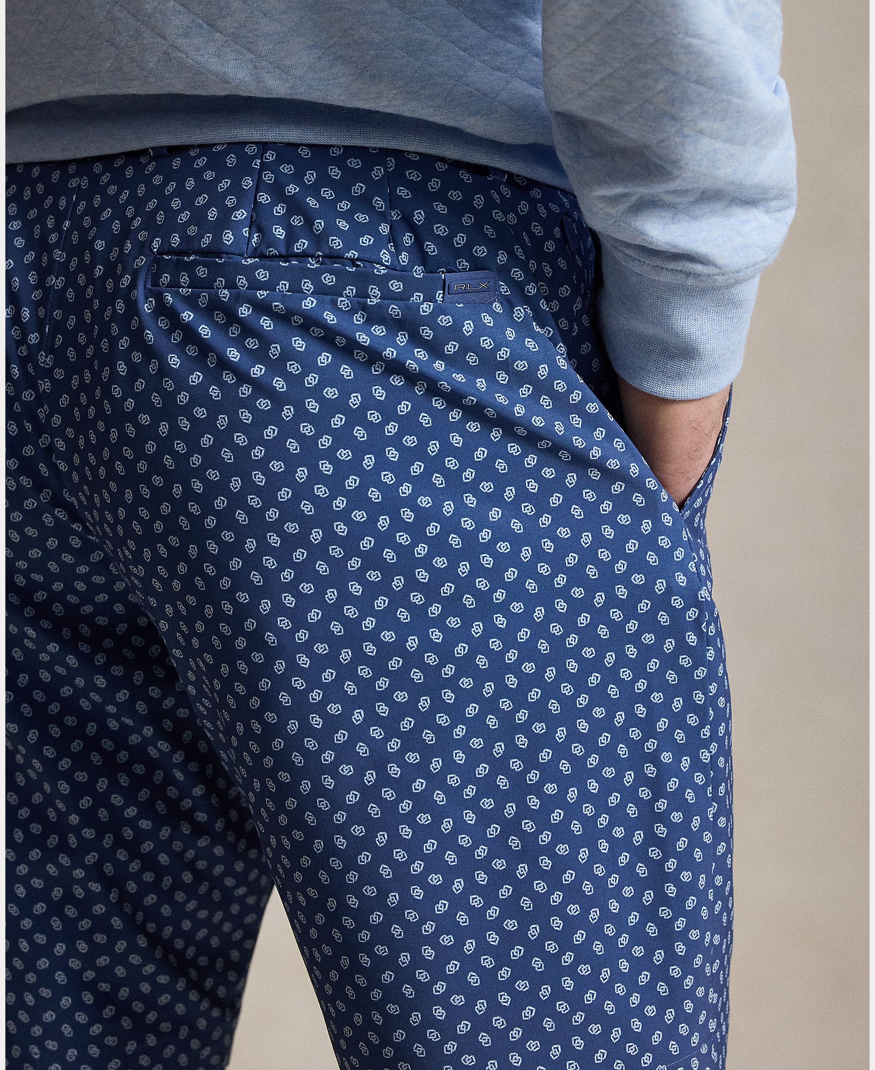 Calções de Homem Tailored Fit Estampados Azul-marinho-5