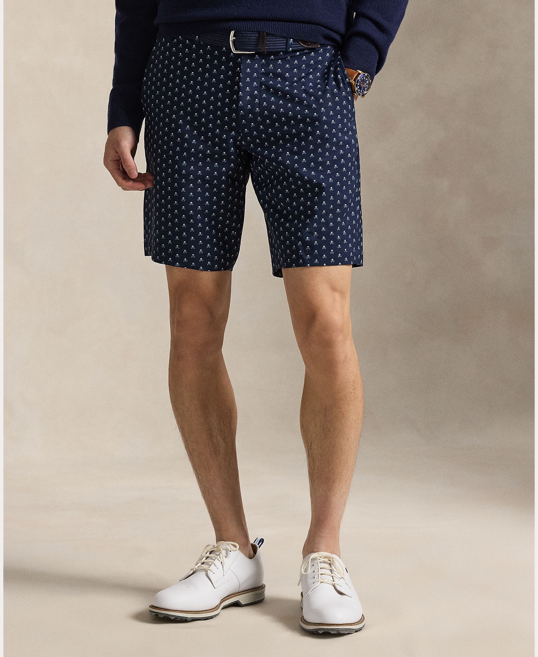 Calções de Homem com Estampado Azul-marinho-3