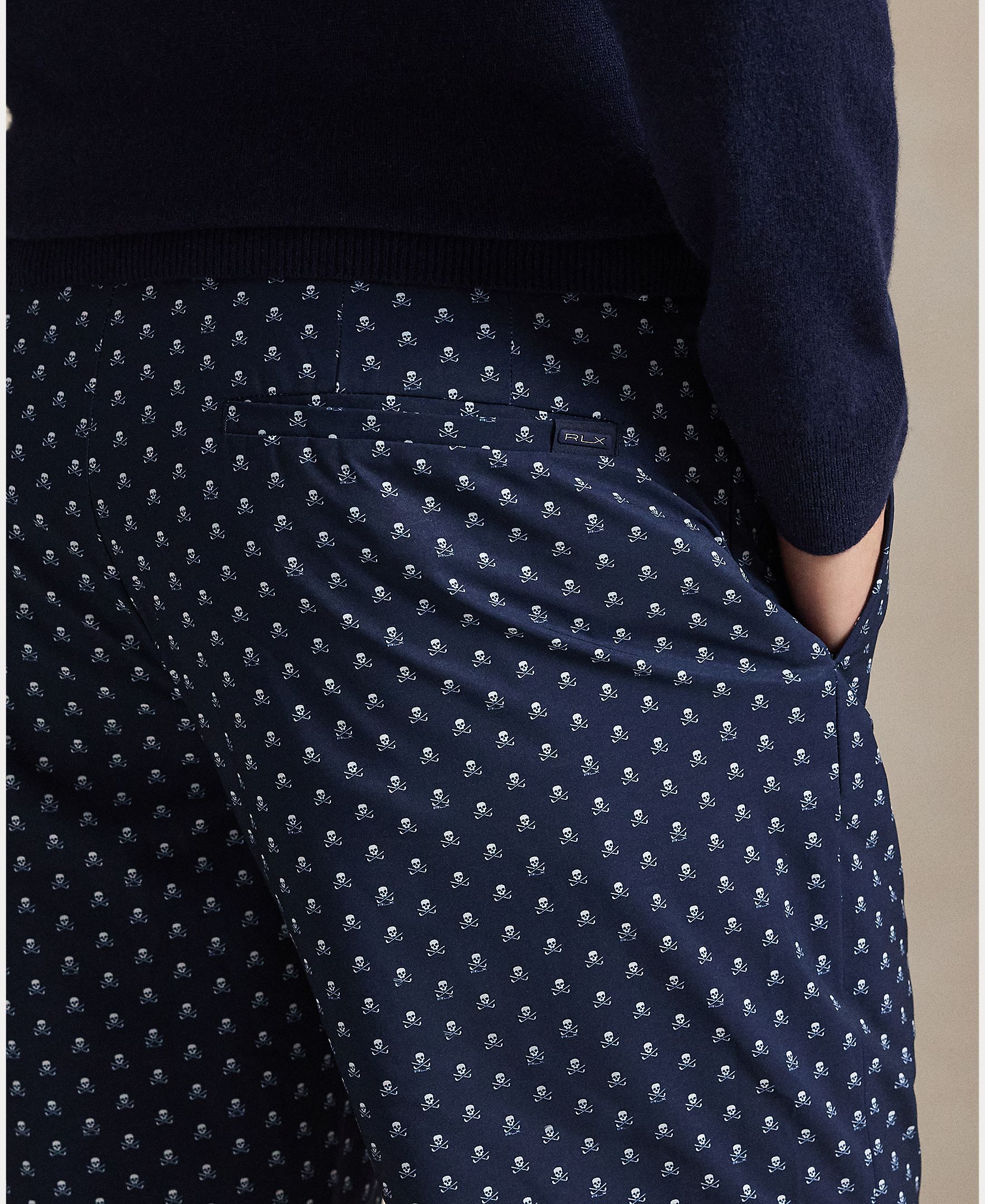 Calções de Homem com Estampado Azul-marinho-5