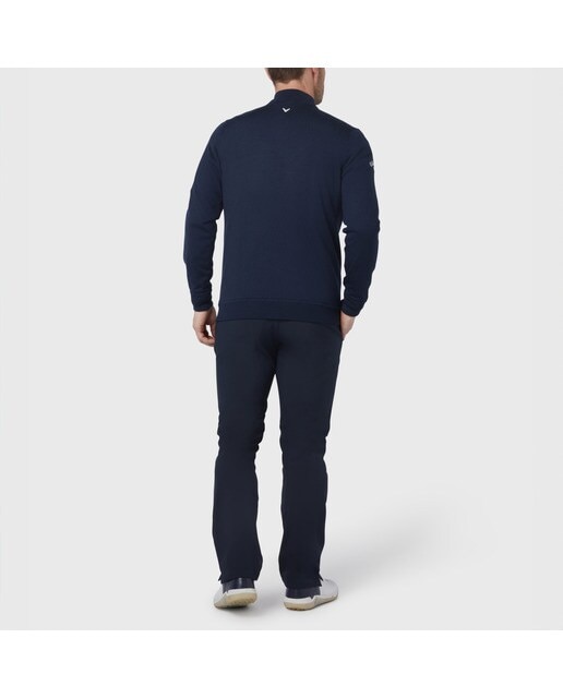 Sweatshirt de Homem Windstopper 1/4 Zipped Sweater Azul-marinho-2