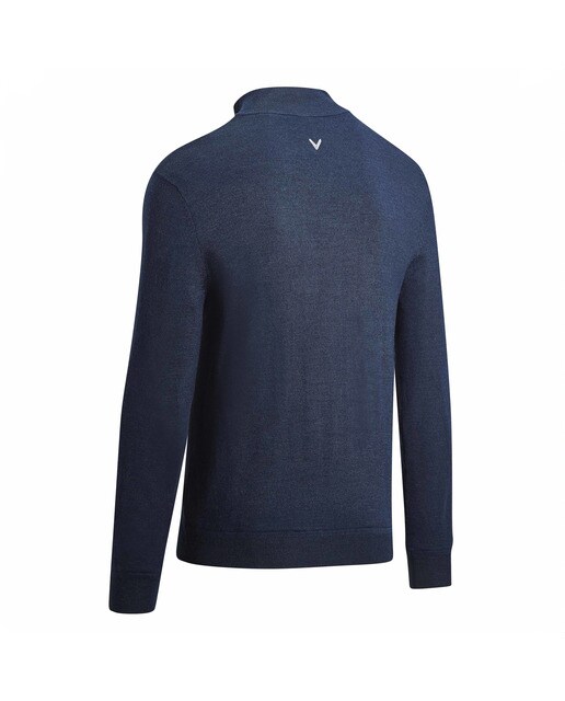 Sweatshirt de Homem Windstopper 1/4 Zipped Sweater Azul-marinho-5