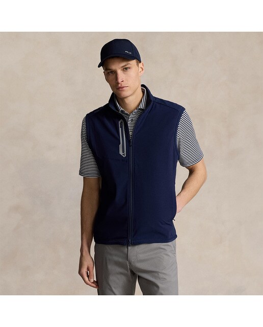 Colete Híbrido de Homem com Fecho de Correr Polo Golf Azul-marinho-1