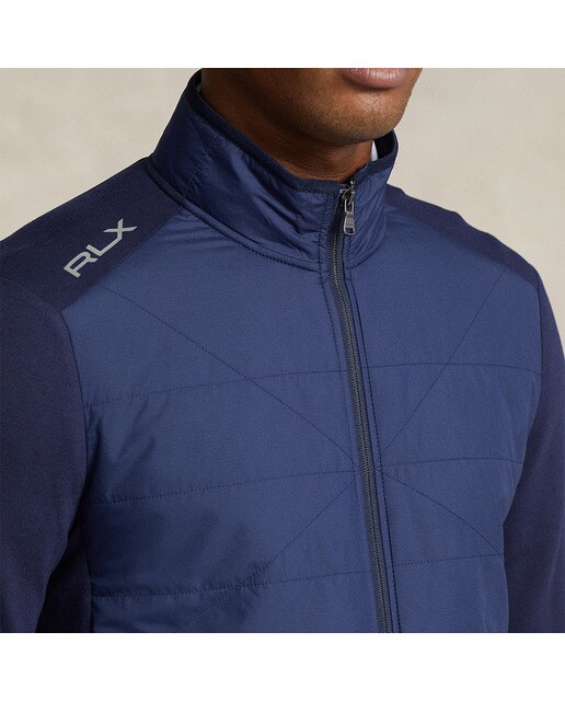 Casaco de Homem com Gola Semi Cisne Híbrida Polo Golf Azul-marinho-3