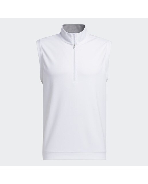Colete de Homem com Gola Levantada Branco-6