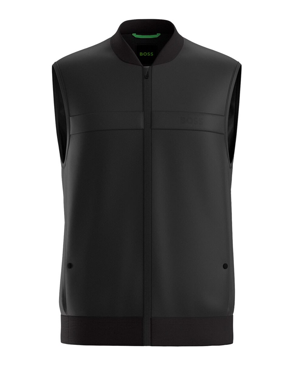 Colete Técnico de Golf de Homem Preto-1