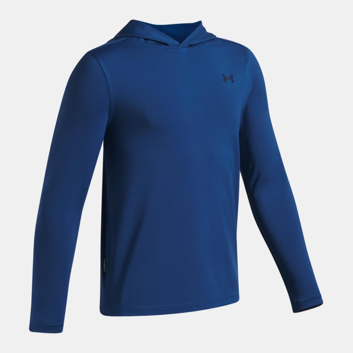 Sweatshirt de Golf de Criança Ua Drive Lightweight Hoodie Azul-índigo-3