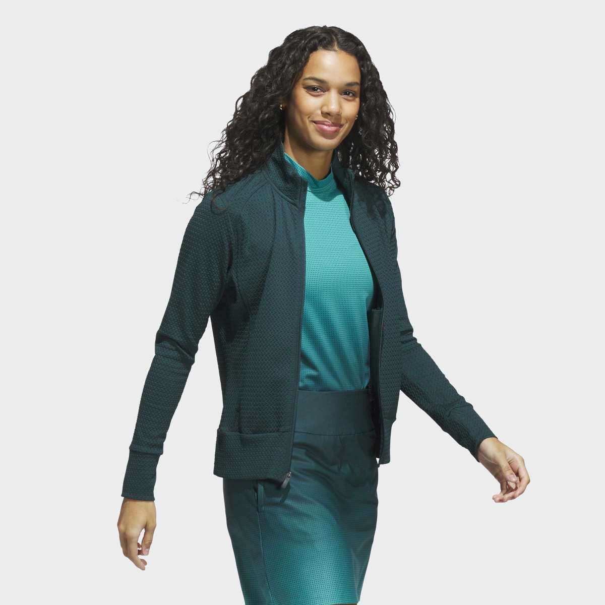 Sweatshirt de Mulher Ultimate365 Texture Jacket Verde-5
