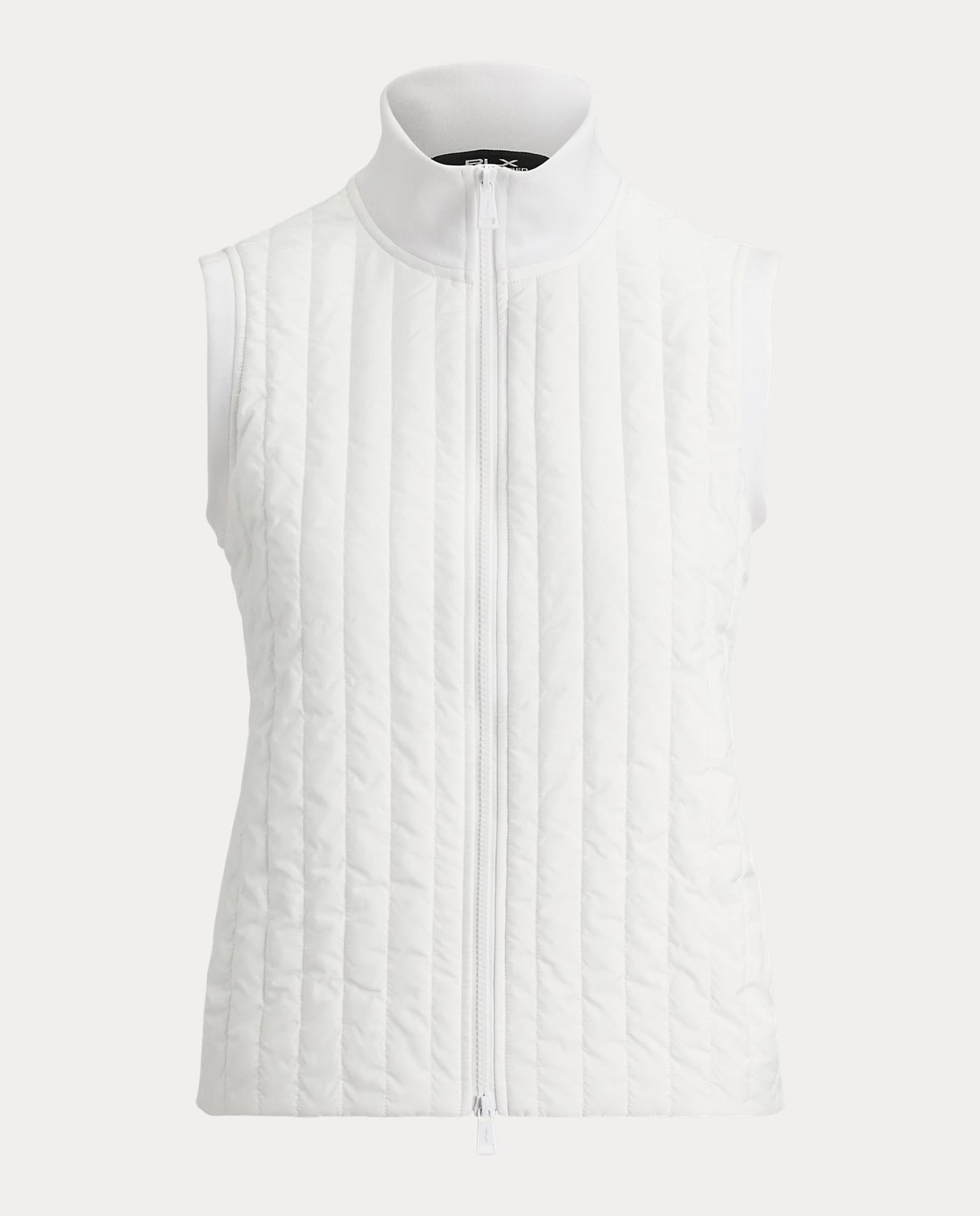 Colete Acolchoado de Mulher com Fecho de Correr Branco-5