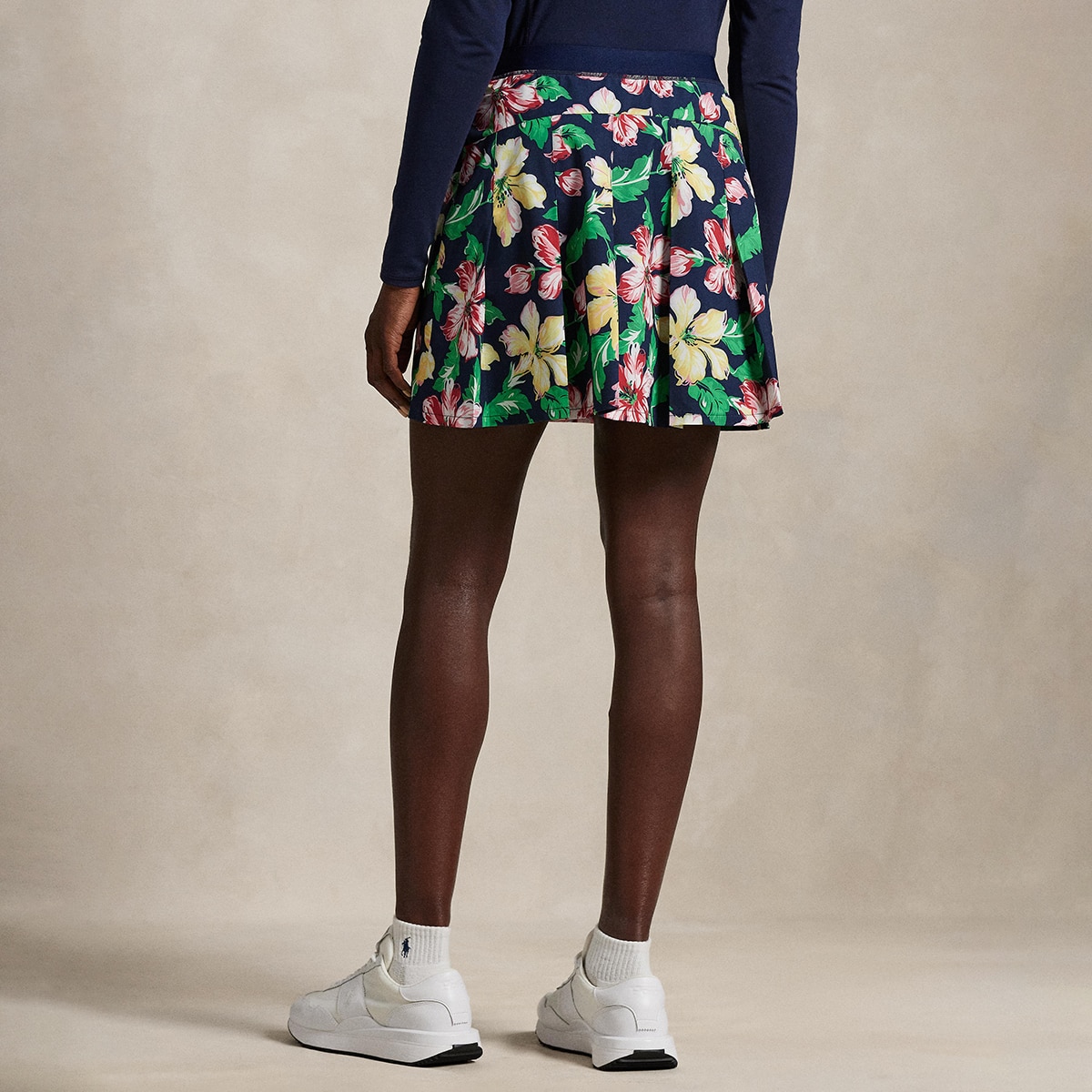 Saia-Calça Desportiva de Mulher com Estampado Floral Multicolor-2