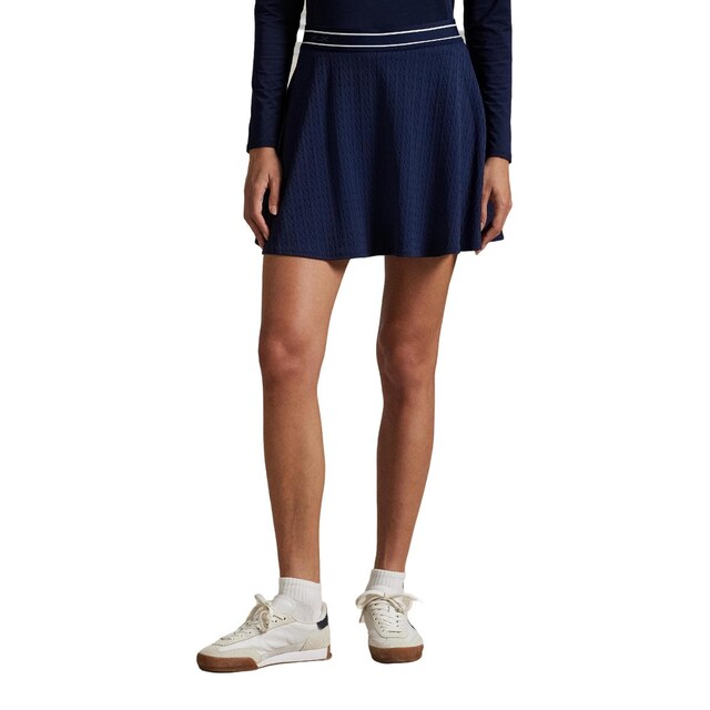 Imagem 0 de Saia em Forma de Sino de Mulher com Cintura em Contraste