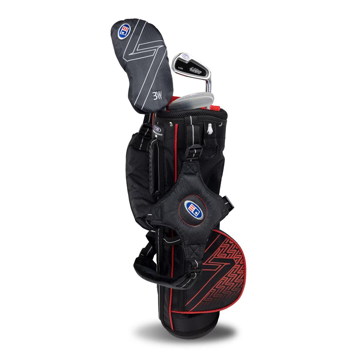 Imagen 0 de UL7 Ultralight 39-s Set de 3 Palos con Bolsa Negra/Roja US Kids Rojo